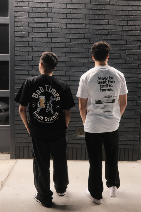 BAD TIMES GOOD FRIENDS TEE