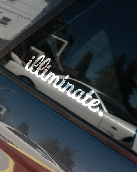 SILVER CHROME DECAL // 20 ENTRIES