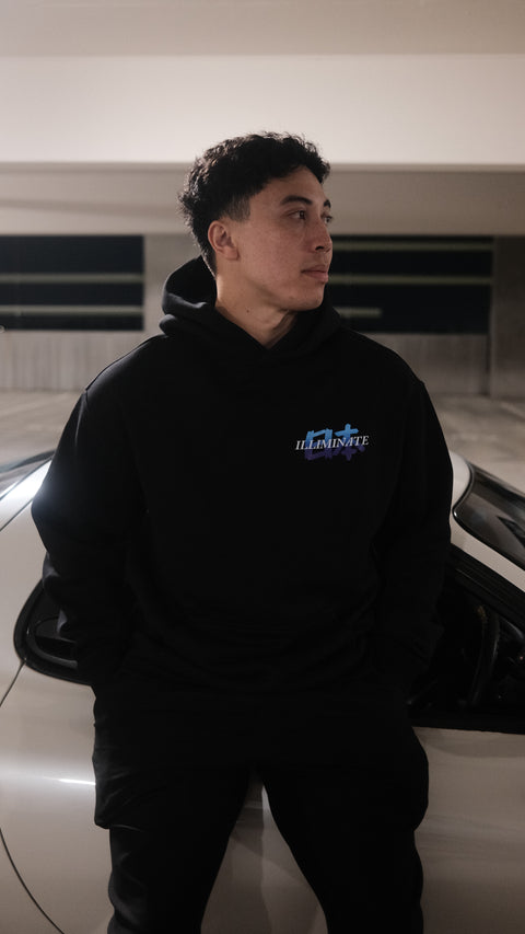 5X ENTRIES BLACK JAPAN GRADIENT HOODIE // 350 ENTRIES